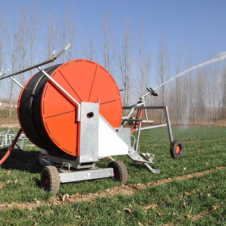 China Agricultural sprinkler hose reel rain gun irrigation system