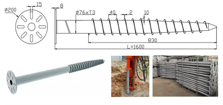 solar ground screw pile 14