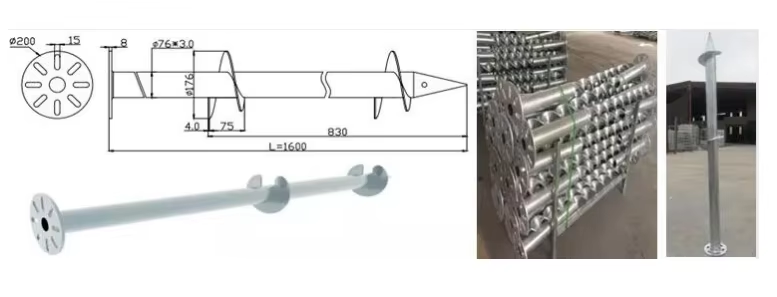 solar ground screw pile 16